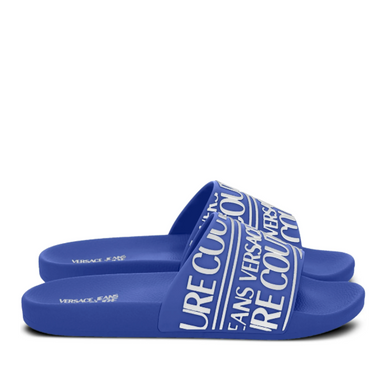 Sandalia Versace Jeans Couture para hombre azul all over